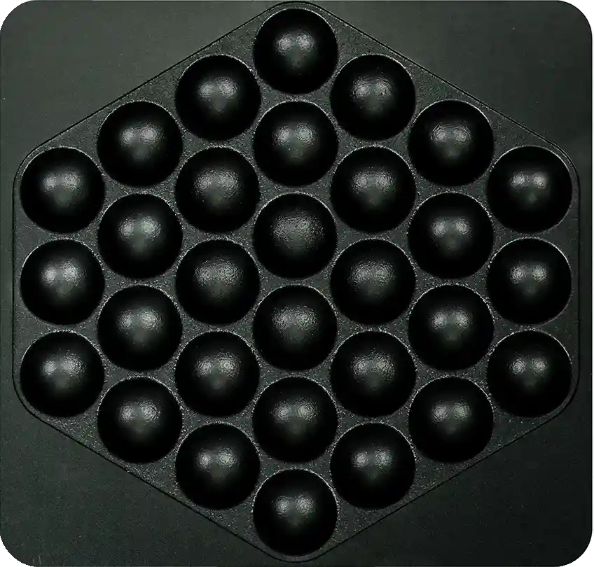 Bubble waffle plate