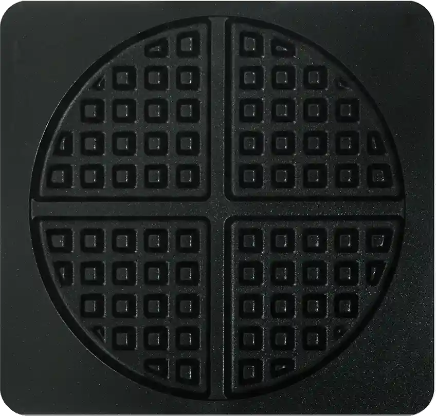 Thin waffle plate