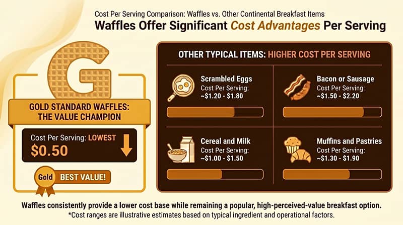 waffle program for hotels cost infographic